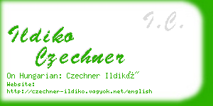 ildiko czechner business card